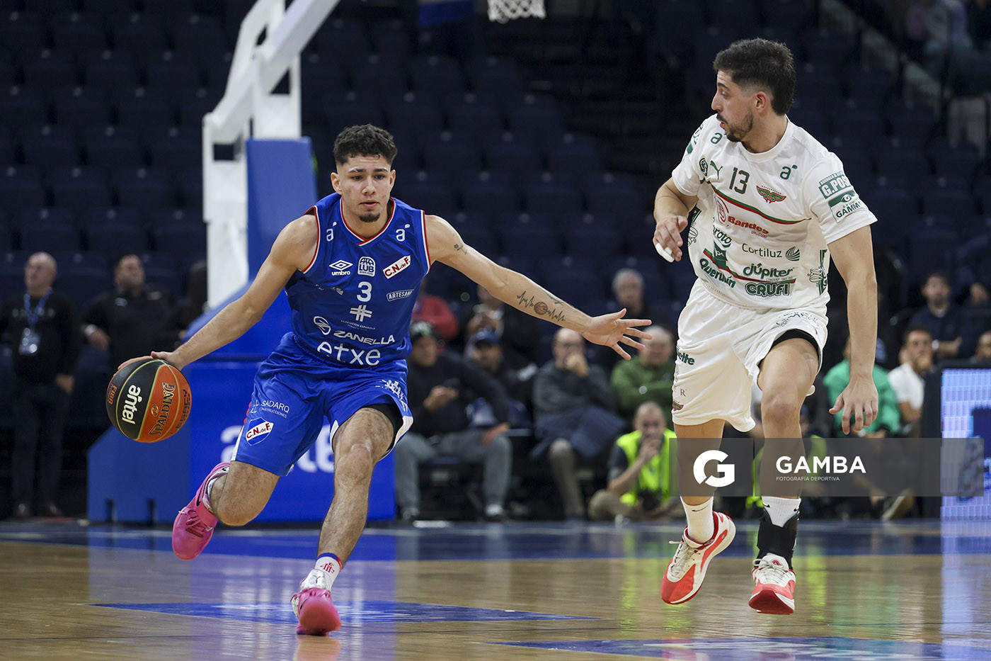 Agustín Méndez, de Nacional. Liga Uruguaya de Básquetbol. Antel Arena.