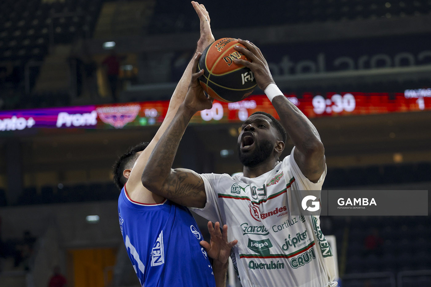 Jamil Wilson, de Aguada. Liga Uruguaya de Básquetbol. Antel Arena.