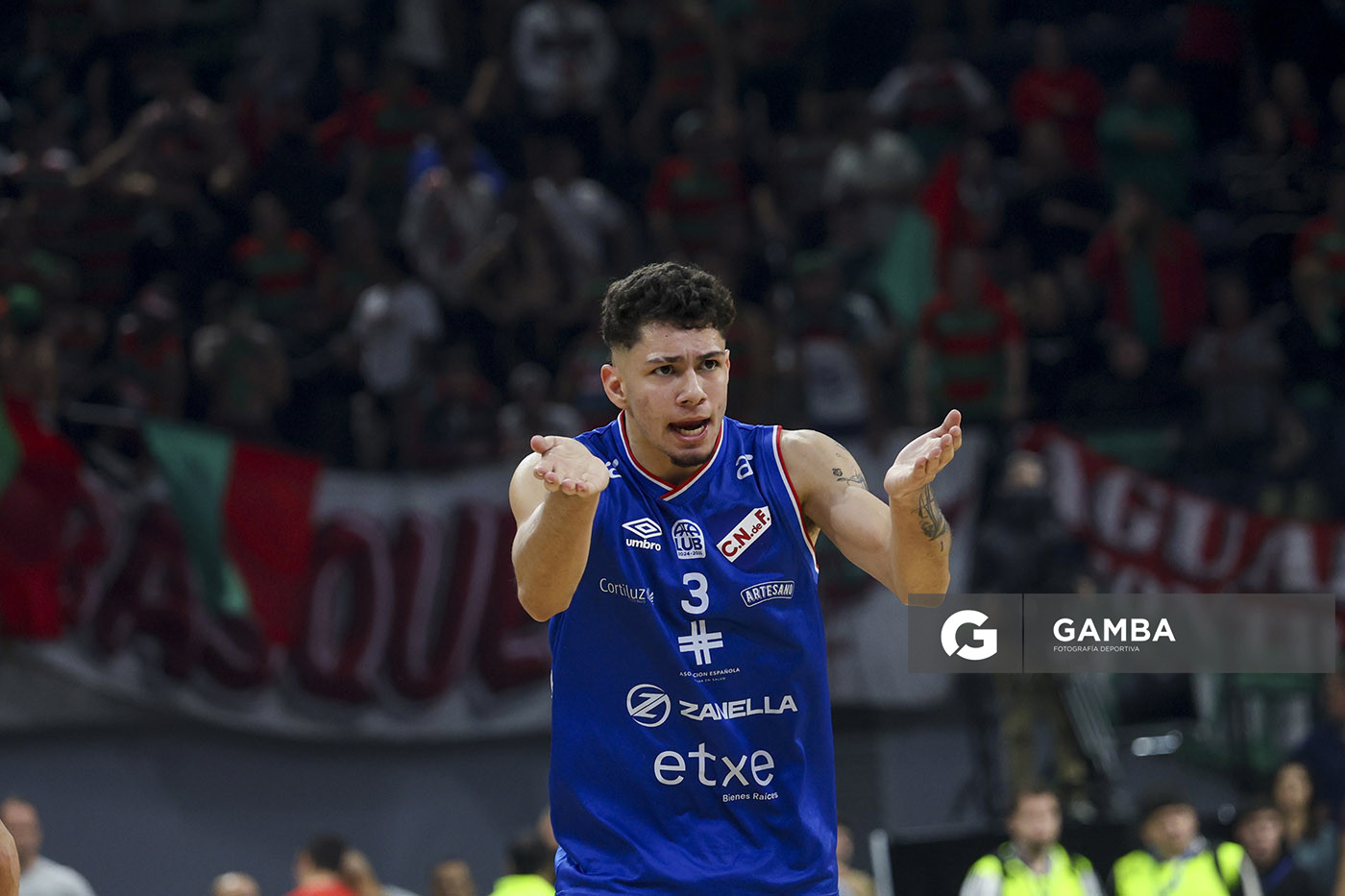 Agustín Méndez, de Nacional. Liga Uruguaya de Básquetbol. Antel Arena.