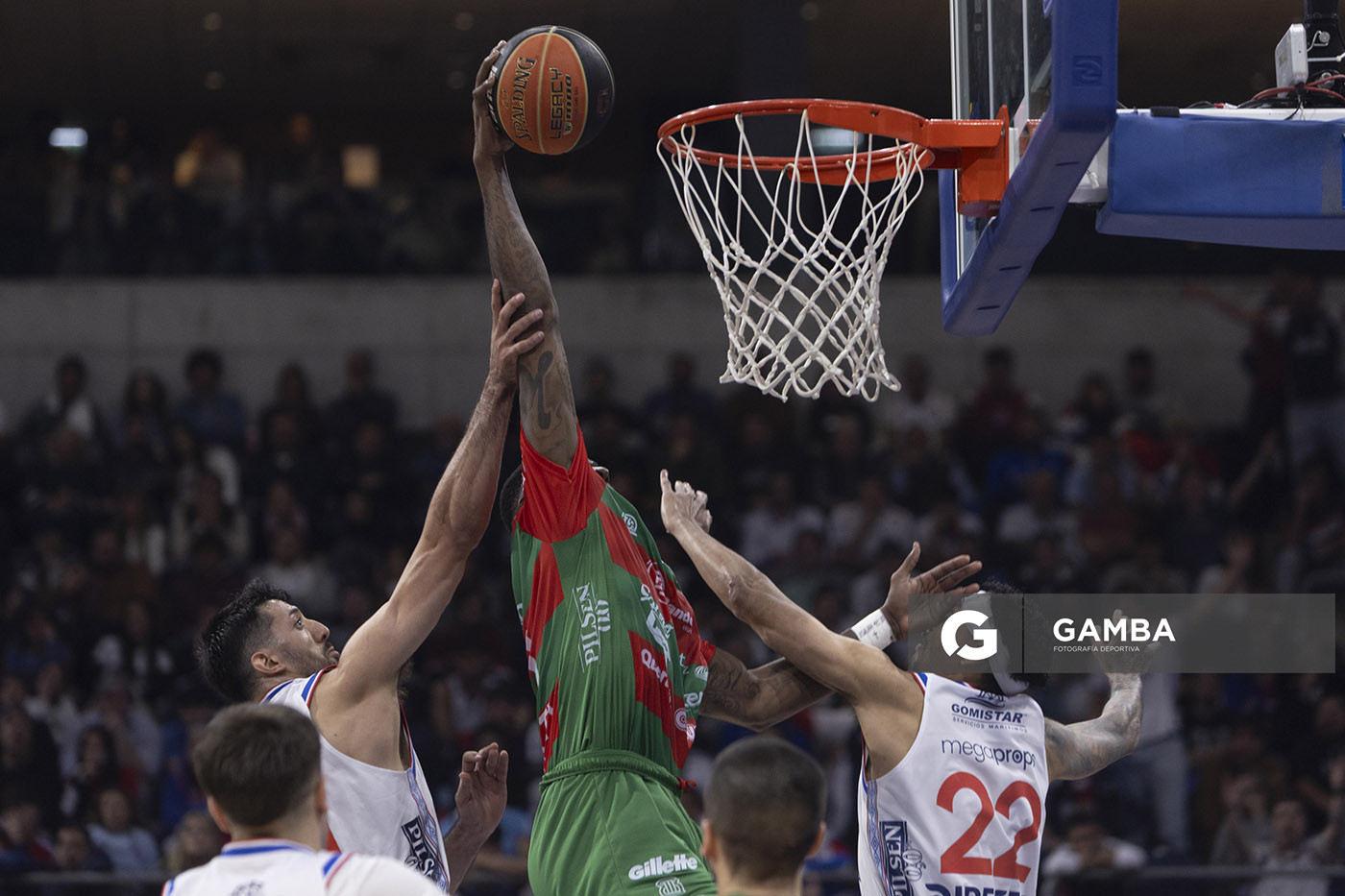Jamil Wilson, de Aguada. Liga Uruguaya de Básquetbol. Antel Arena.
