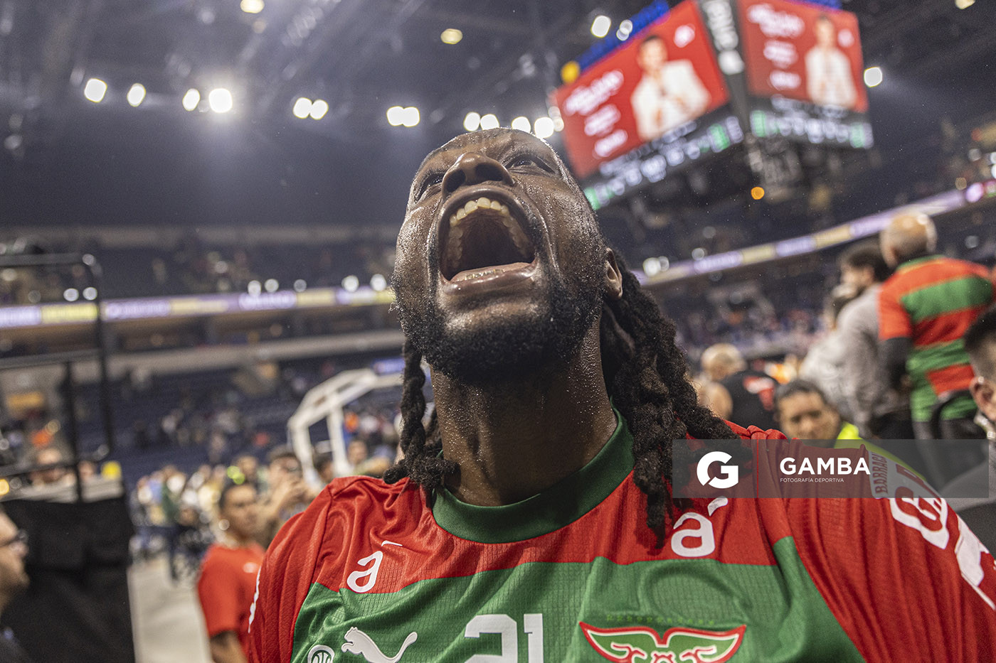 Frank Hassell, de Aguada. Liga Uruguaya de Básquetbol. Antel Arena.