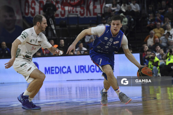 Patricio Prieto, de Nacional. Liga Uruguaya de Básquetbol. Antel Arena.