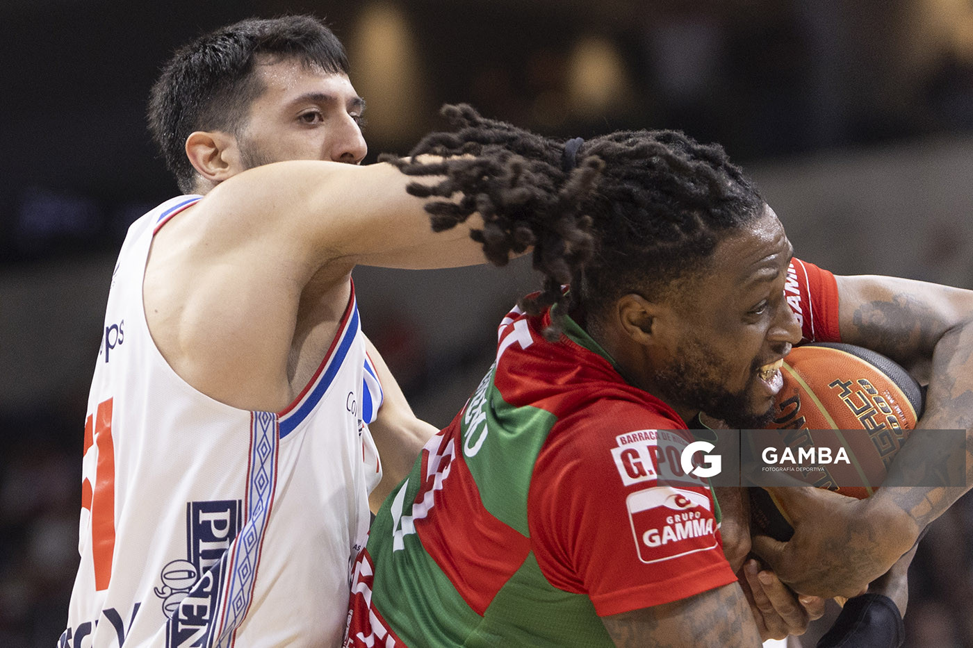 Frank Hassell, de Aguada. Liga Uruguaya de Básquetbol. Antel Arena.
