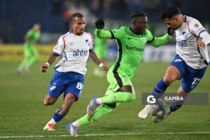 Marino Hinestroza, de Atlético Nacional. Copa Conmebol Libertadores. Estadio Gran Parque Central.