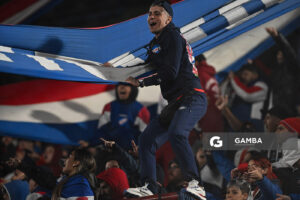 Hinchas de Nacional. Copa Conmebol Libertadores. Estadio Gran Parque Central.