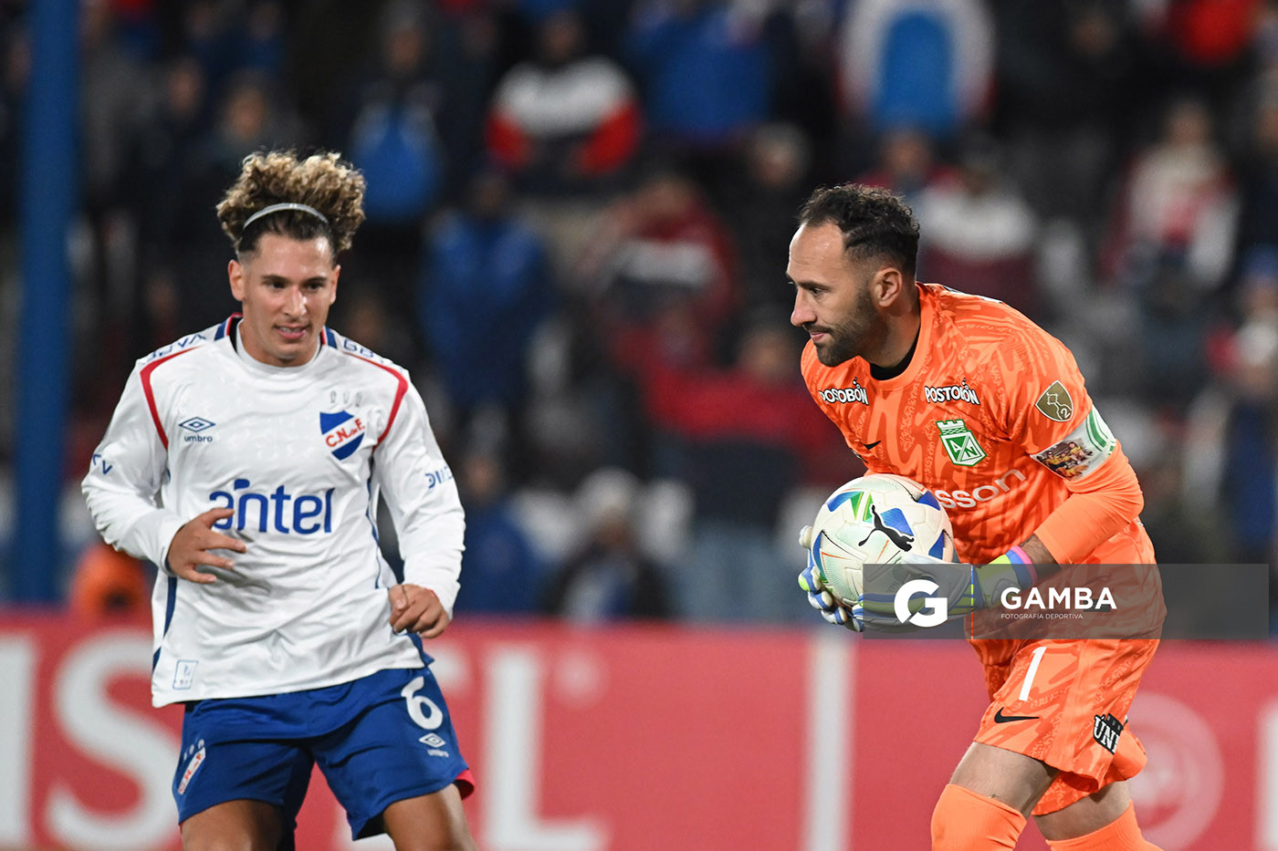 David Ospina, golero de Atlético Nacional. Copa Conmebol Libertadores. Estadio Gran Parque Central.