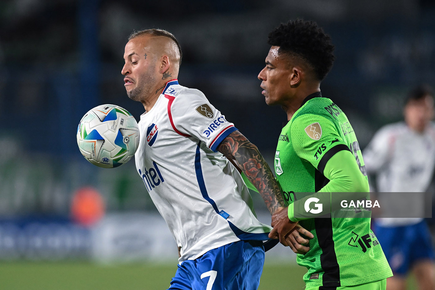 Nicolás López, de Nacional. Copa Conmebol Libertadores. Estadio Gran Parque Central.