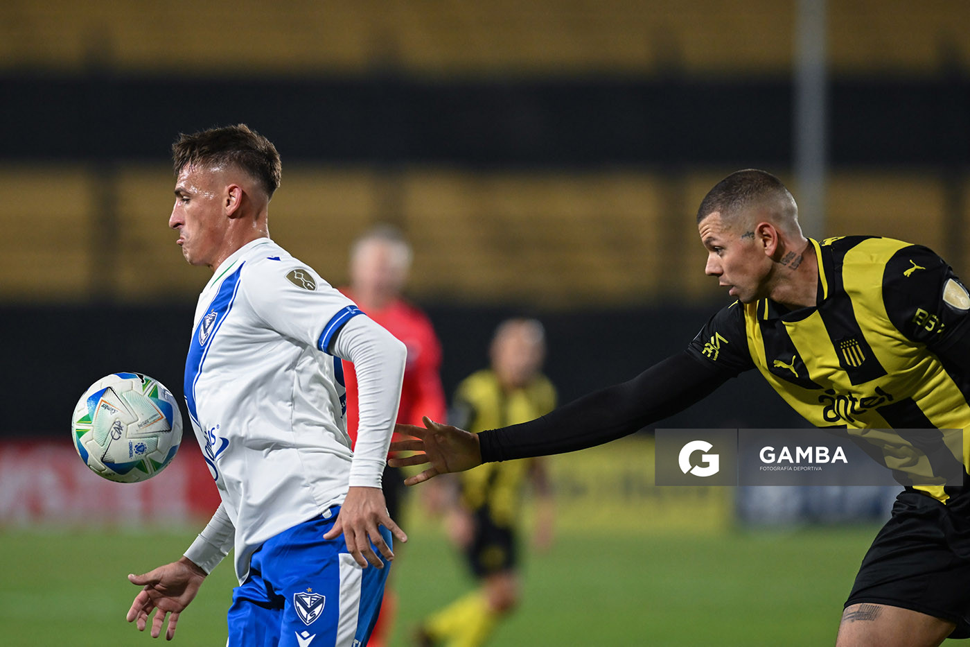 Braian Romero, de Vélez Sarsfield. Copa Conmebol Libertadores. Estadio Campeón del Siglo.