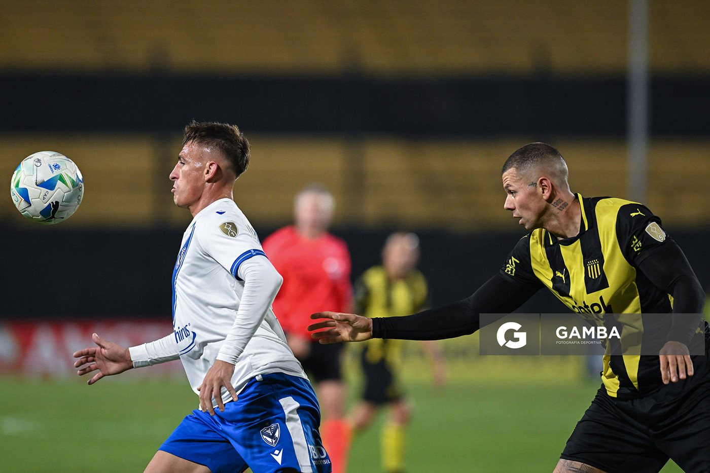 Braian Romero, de Vélez Sarsfield. Copa Conmebol Libertadores. Estadio Campeón del Siglo.