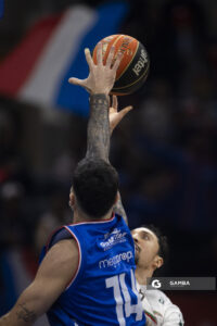 Sebastián Ottonello, de Nacional. Liga Uruguaya de Básquetbol. Antel Arena.
