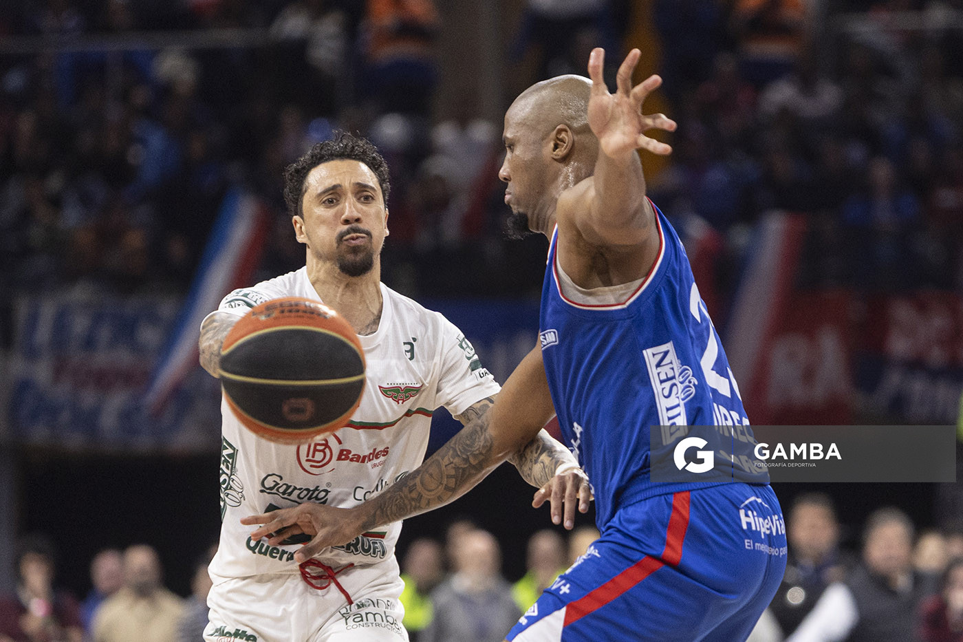 Donald Sims, de Aguada. Liga Uruguaya de Básquetbol. Antel Arena.