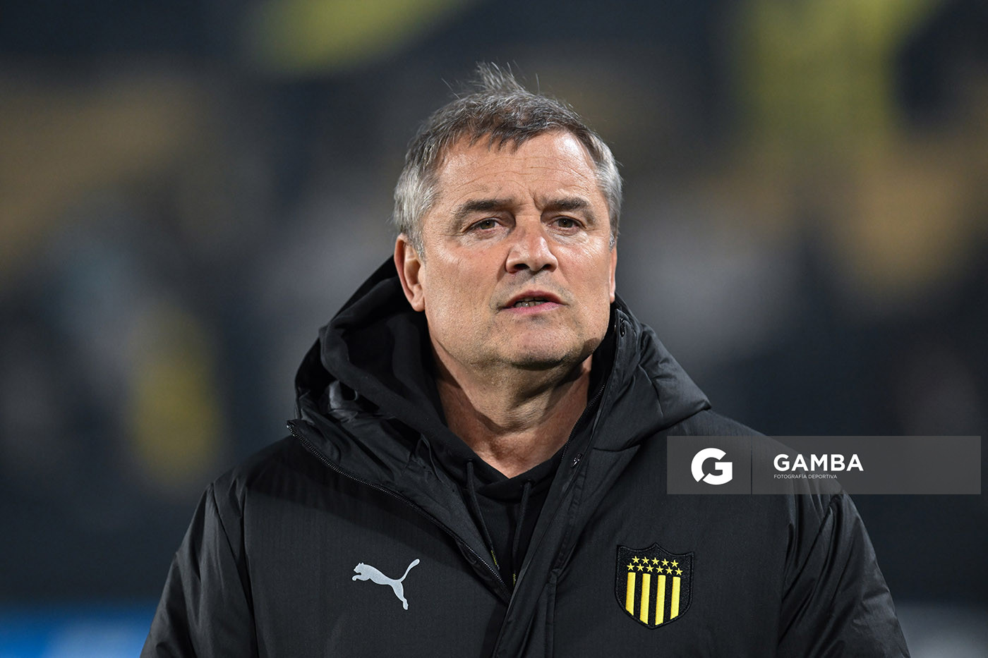 Diego Aguirre, director técnico de Peñarol. Torneo Intermedio. Estadio Campeón del Siglo.