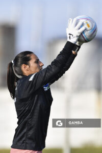 Florencia Porley, golera, de Liverpool. Campeonato Uruguayo de Fútbol Femenino. Parque Ancap.