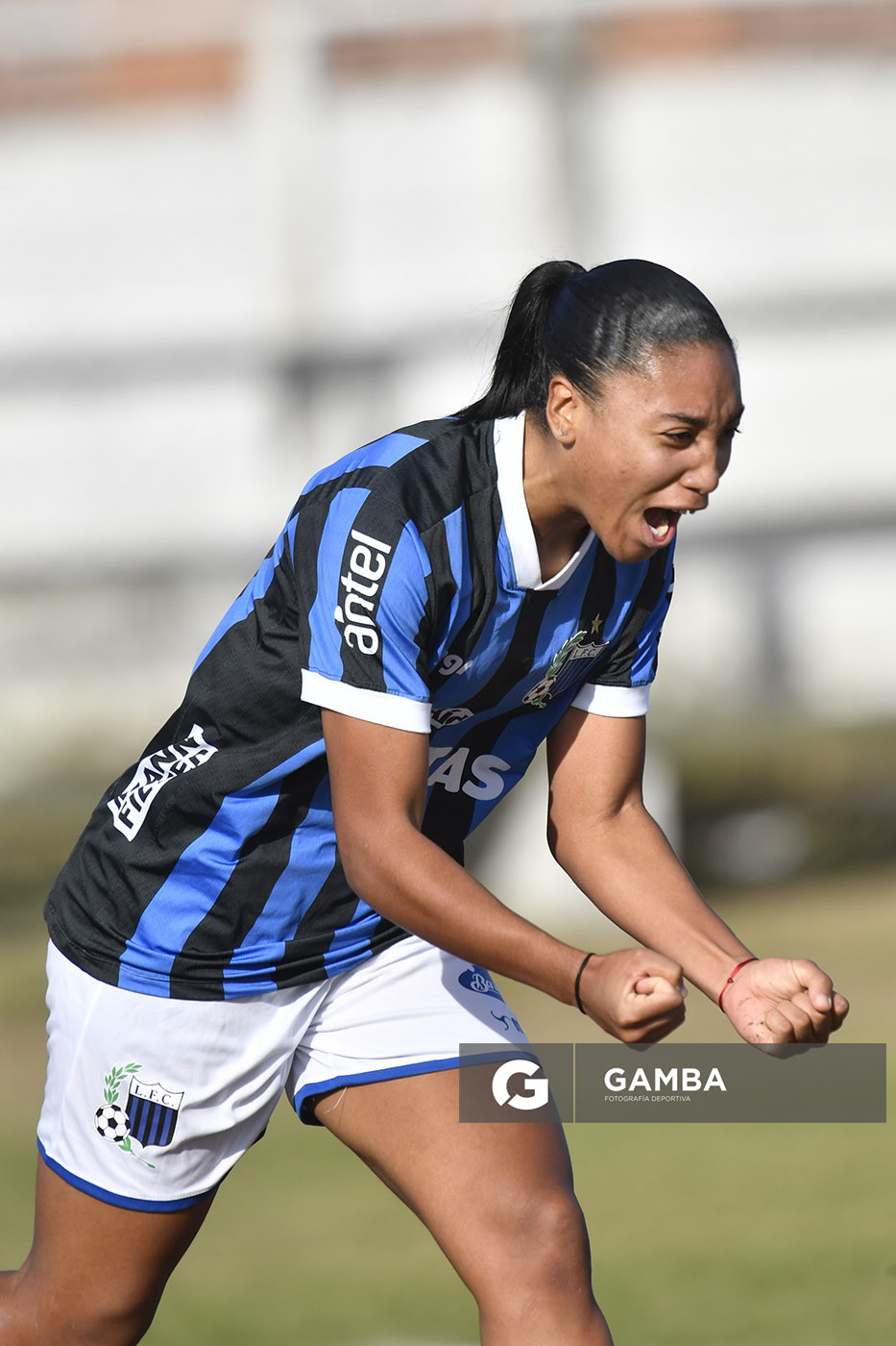 Agustina Gómez, de Liverpool. Campeonato Uruguayo de Fútbol Femenino. Parque Ancap.
