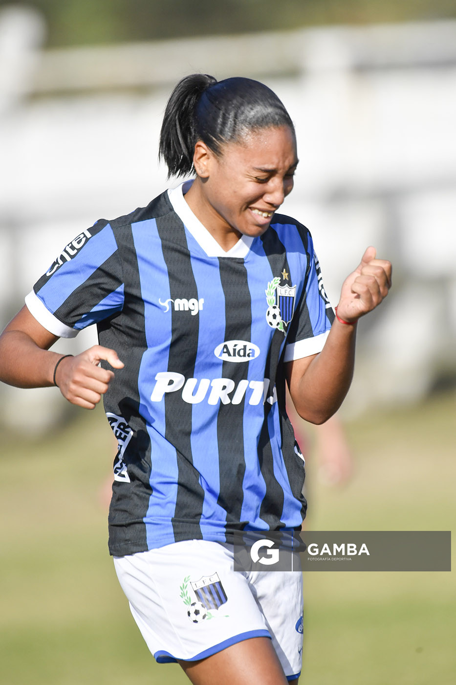 Agustina Gómez, de Liverpool. Campeonato Uruguayo de Fútbol Femenino. Parque Ancap.