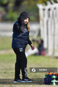 Graciela Rebollo, directora técnica de Liverpool. Campeonato Uruguayo de Fútbol Femenino. Parque Ancap.