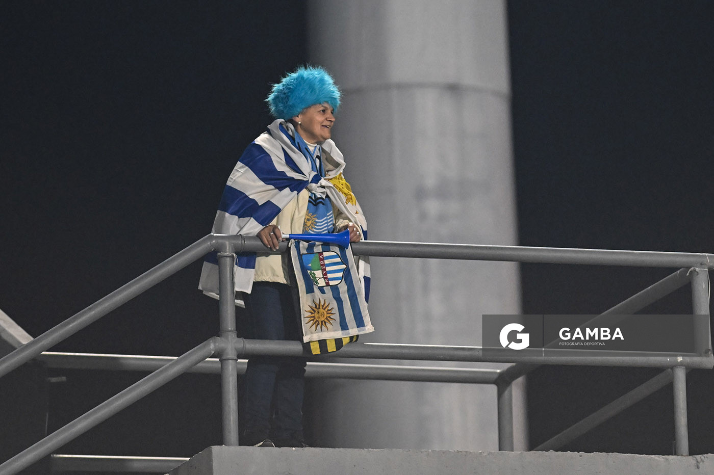 Hincha de Uruguay. Eliminatorias Sudamericanas. Estadio Centenario.
