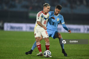 Yeferson Soteldo, de Venezuela. Eliminatorias Sudamericanas. Estadio Centenario.