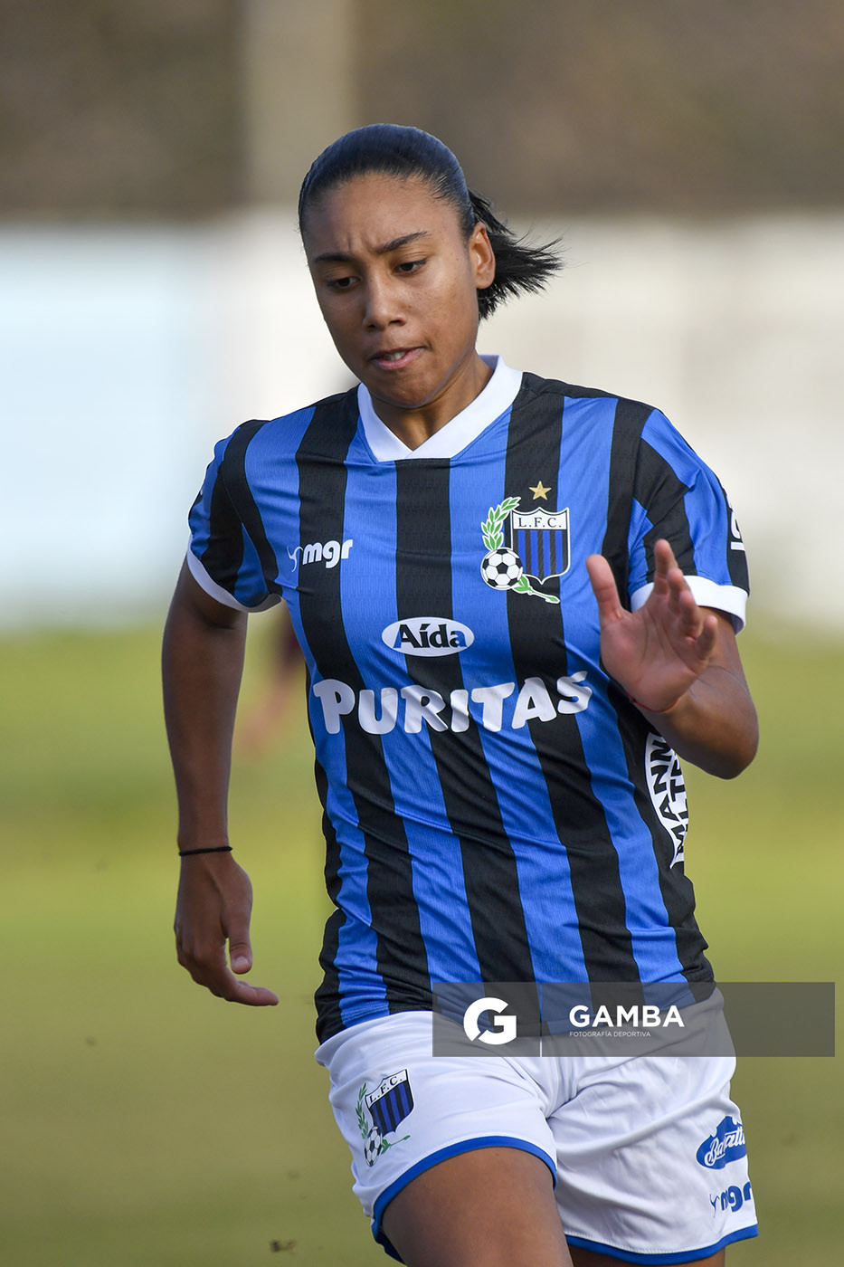 Agustina Gómez, de Liverpool. Campeonato Uruguayo de Fútbol Femenino. Parque Ancap.