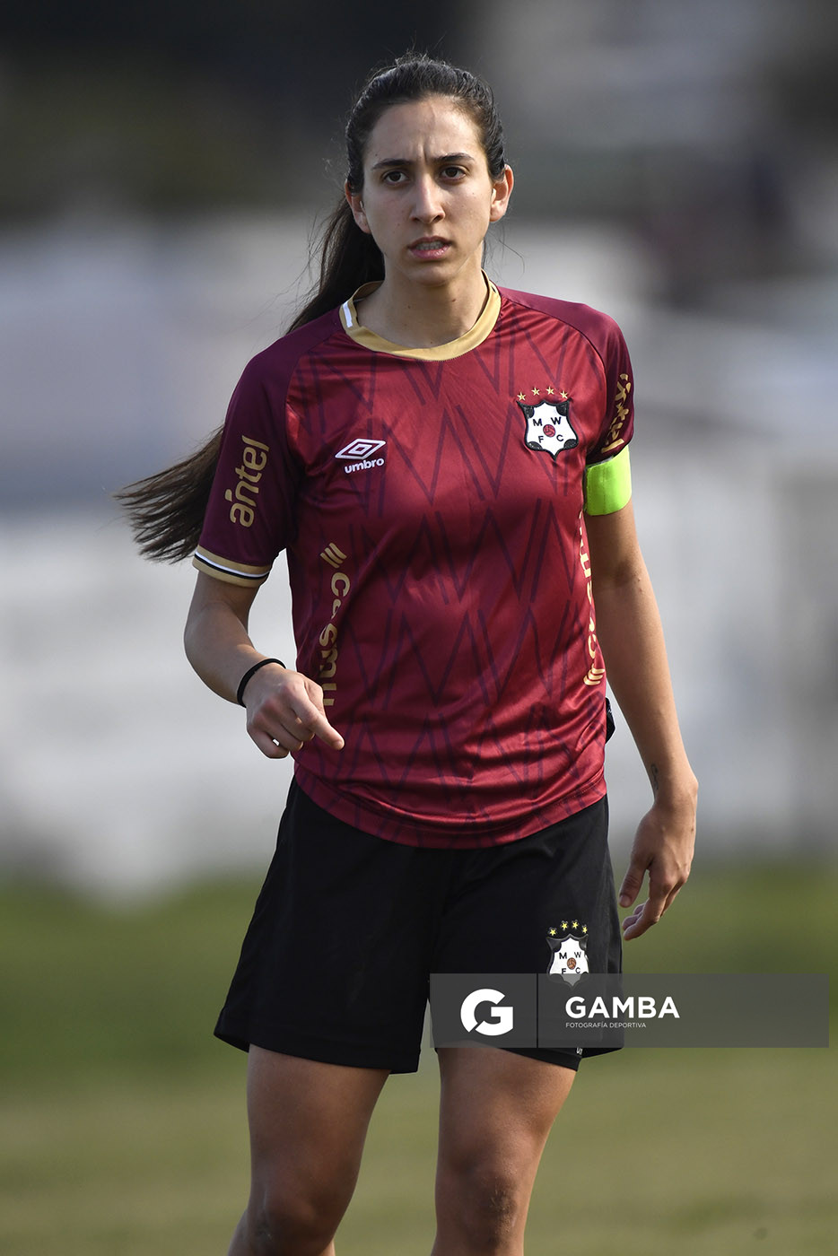 Valentina Da Silva, de Wanderers. Campeonato Uruguayo de Fútbol Femenino. Parque Ancap.