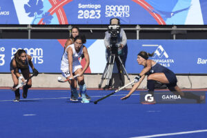 Manuela Vilar, de Uruguay. Juegos Panamericanos Santiago 2023. Estadio Nacional Julio Martínez.