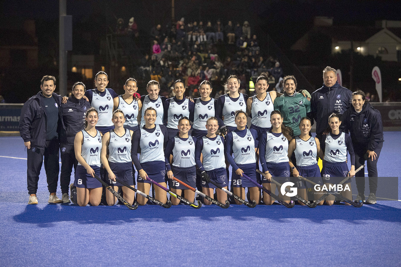 Plantel de Uruguay. Copa América de hockey. Cancha Celeste.