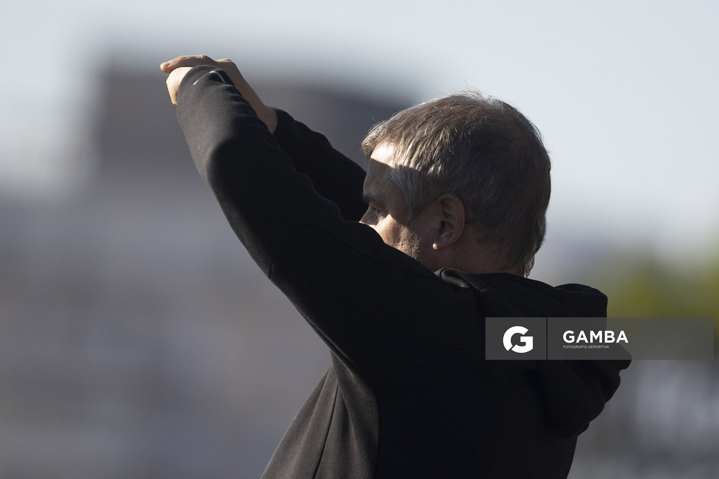 Diego Aguirre, director técnico de Peñarol. Torneo Intermedio. Estadio Belvedere.