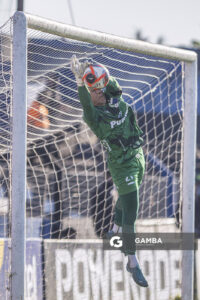 Sebastián Lentinelly, golero de Liverpool. Torneo Intermedio. Estadio Belvedere.