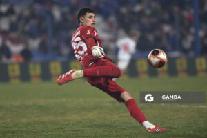 Ignacio Suárez, golero de Nacional. Torneo Intermedio. Estadio Gran Parque Central.