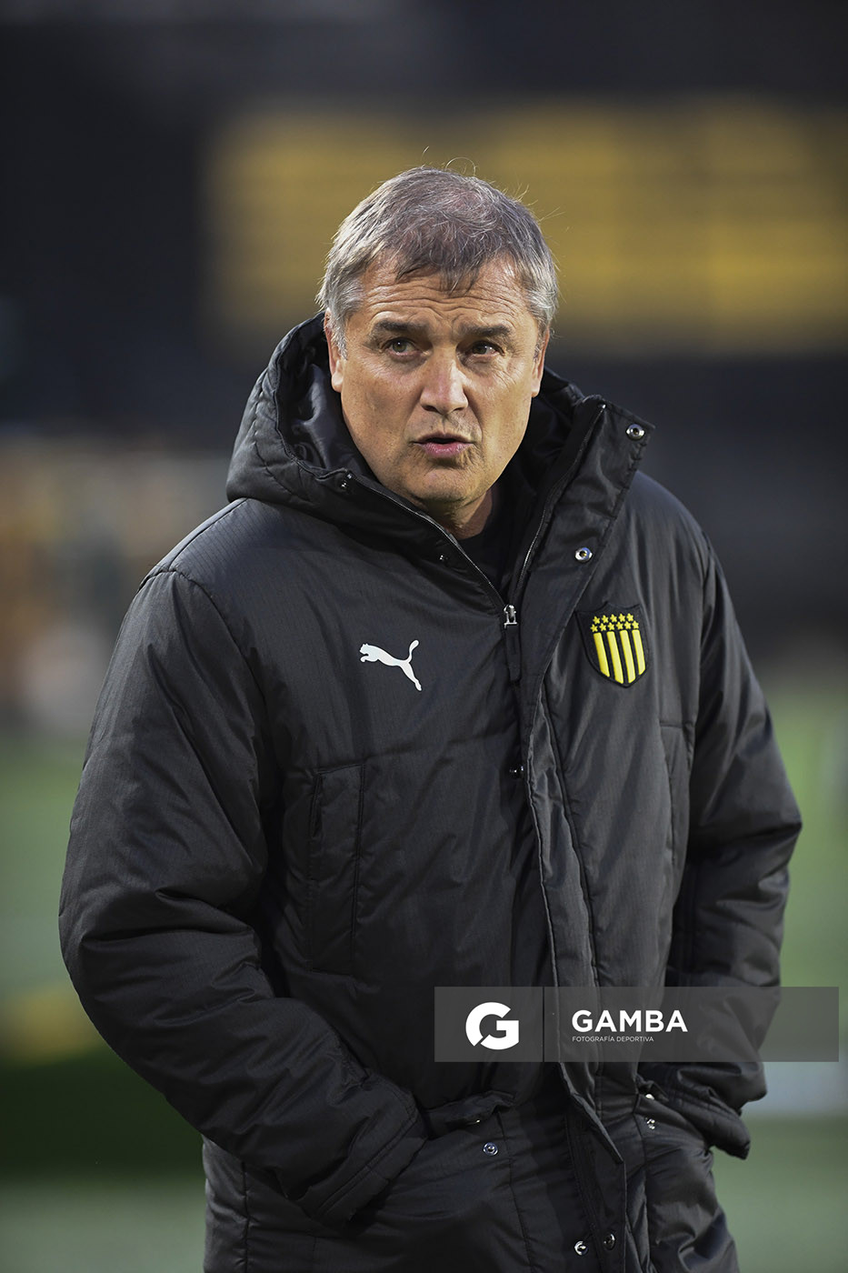 Diego Aguirre, director técnico de Peñarol. Torneo Intermedio. Estadio Campeón del Siglo.