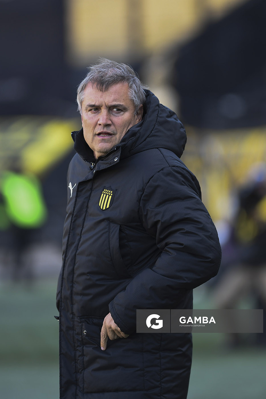 Diego Aguirre, director técnico de Peñarol, Torneo Intermedio. Estadio Campeón del Siglo.