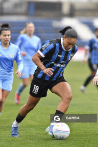 Agustina Gómez, de Liverpool. Campeonato Uruguayo de Fútbol Femenino. Estadio Belvedere.