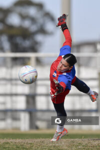Helena Reja, golera de Nacional. Campeonato Uruguayo de Fútbol Femenino. Estadio Parque Ancap.