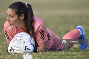 Florencia Porley, golera, de Liverpool. Campeonato Uruguayo de Fútbol Femenino. Estadio Parque Ancap.