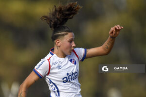 Valentina Cousillas, de Nacional. Campeonato Uruguayo de Fútbol Femenino. Estadio Parque Ancap.