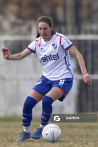 Sofía Oxandabarat, de Nacional. Campeonato Uruguayo de Fútbol Femenino. Estadio Parque Ancap.