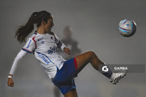 Cecilia Jourdan, de Nacional. Campeonato Uruguayo de Fútbol Femenino. Complejo Rentistas.