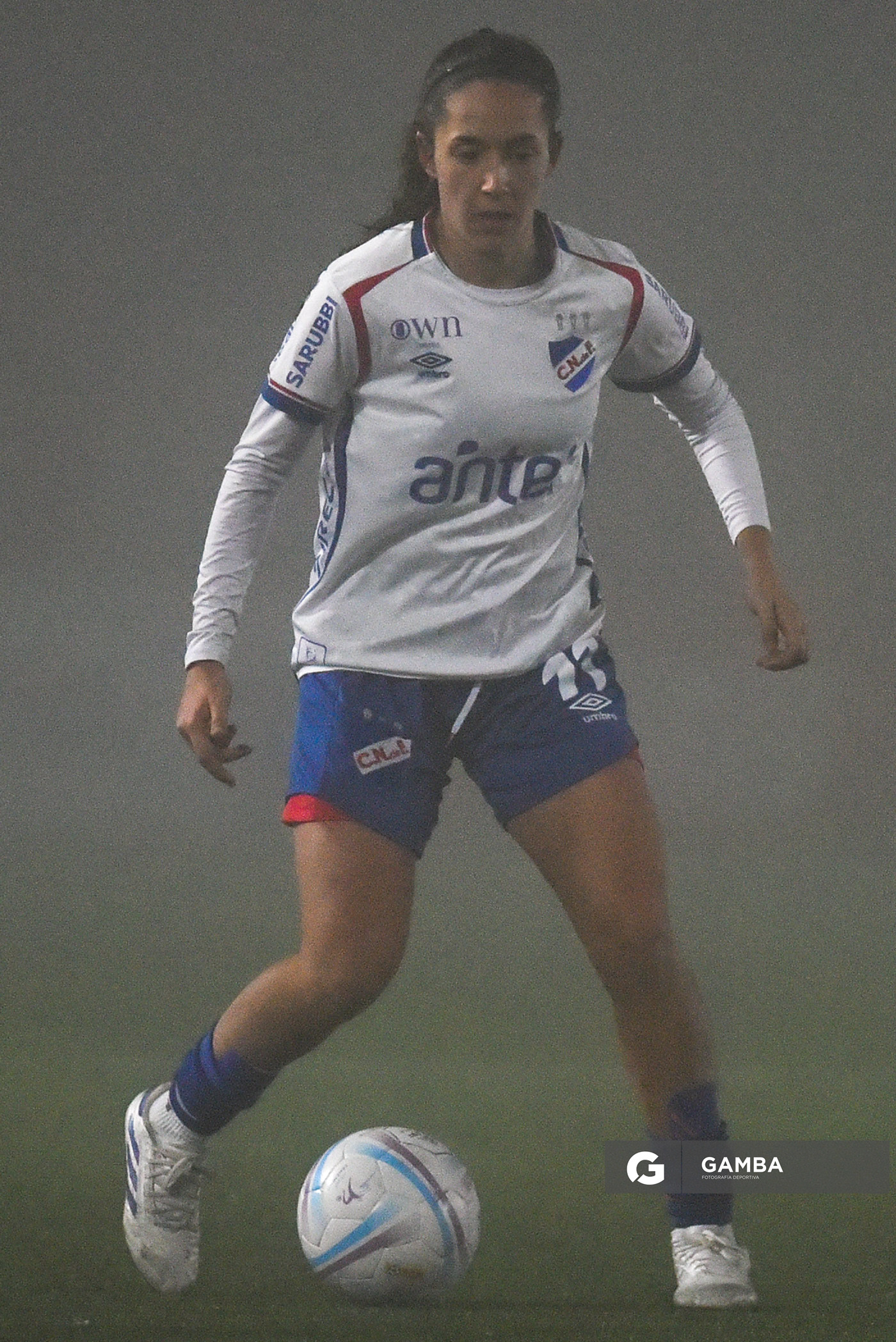 Cecilia Jourdan, de Nacional. Campeonato Uruguayo de Fútbol Femenino. Complejo Rentistas.