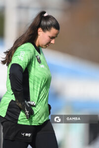 Keyla ALonso, golera de Barrio Perlita. 23ª Copa Nacional de Fútbol Femenino. Parque Las Delicias.