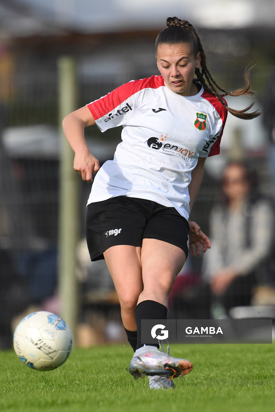Geaninna Centeno, de Barrio Perlita. 23ª Copa Nacional de Fútbol Femenino. Parque Las Delicias.