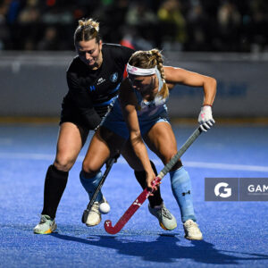 Victoria Granatto, de Argentina. Copa Panamericana de Hockey. Cancha Celeste.
