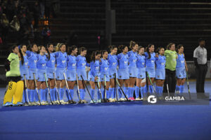Plantel de Uruguay. Copa Panamericana de Hockey. Cancha Celeste.