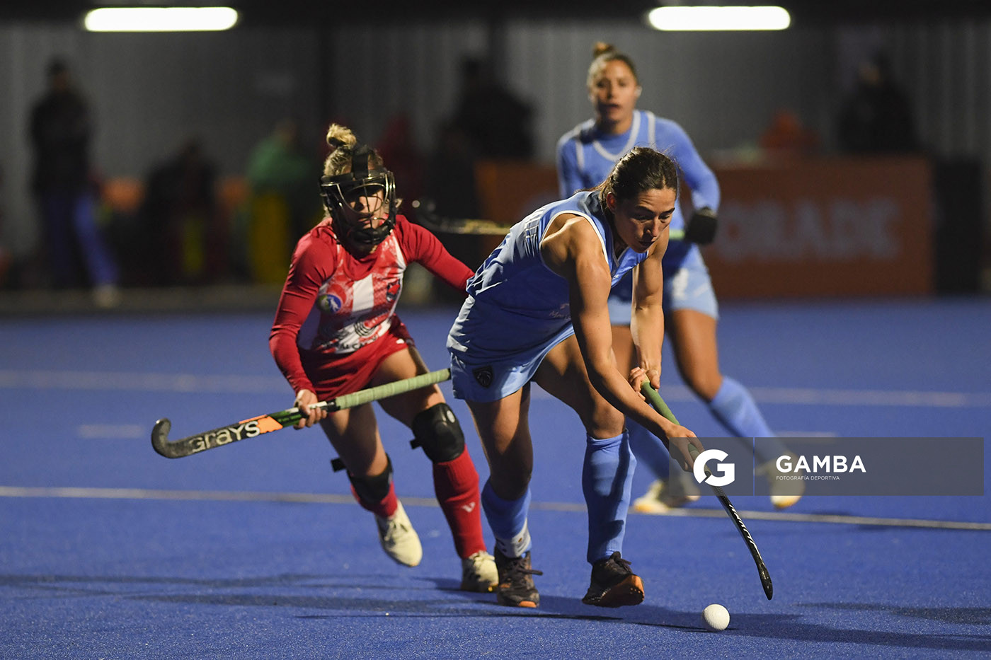 Manuela Vilar del Valle, de Uruguay. Copa Panamericana de Hockey Masculino Uruguay 2025. Cancha Celeste.