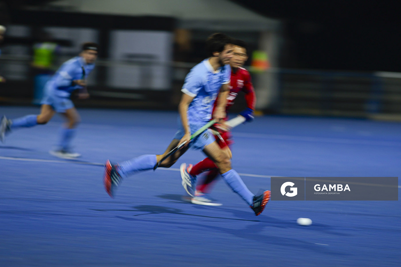 Matias Pereiro, de Uruguay. Copa Panamericana de Hockey. Cancha Celeste.