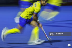 Stephane Smith, de Brasil. Copa Panamericana de Hockey. Cancha Celeste.
