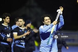Juan Diego Casal, de Uruguay. Copa Panamericana de Hockey. Cancha Celeste.