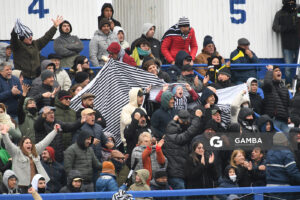 Hinchas de Río Negro. 21ª Copa Nacional de Clubes. Estadio Casto Martínez Laguarda.