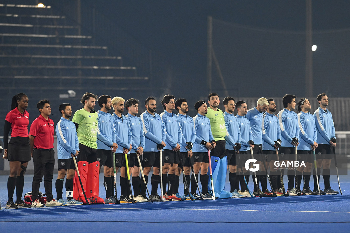 Equipo de Uruguay. Copa Panamericana de Hockey. Cancha Celeste.
