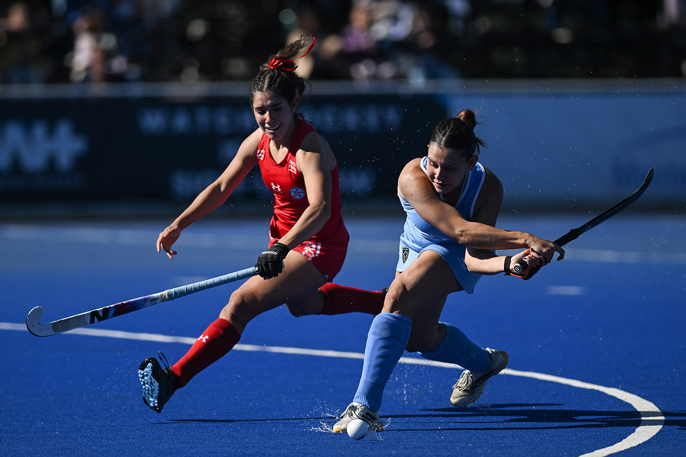 Chile 0 - Uruguay 2. Panamericano de Hockey Femenino 2025.