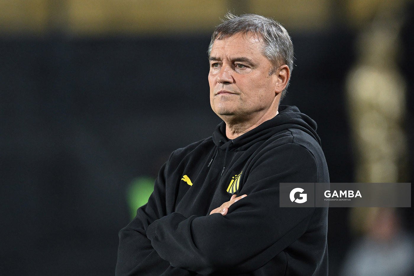 Diego Aguirre, director técnico de Peñarol. Torneo Clausura. Estadio Campeón del Siglo.